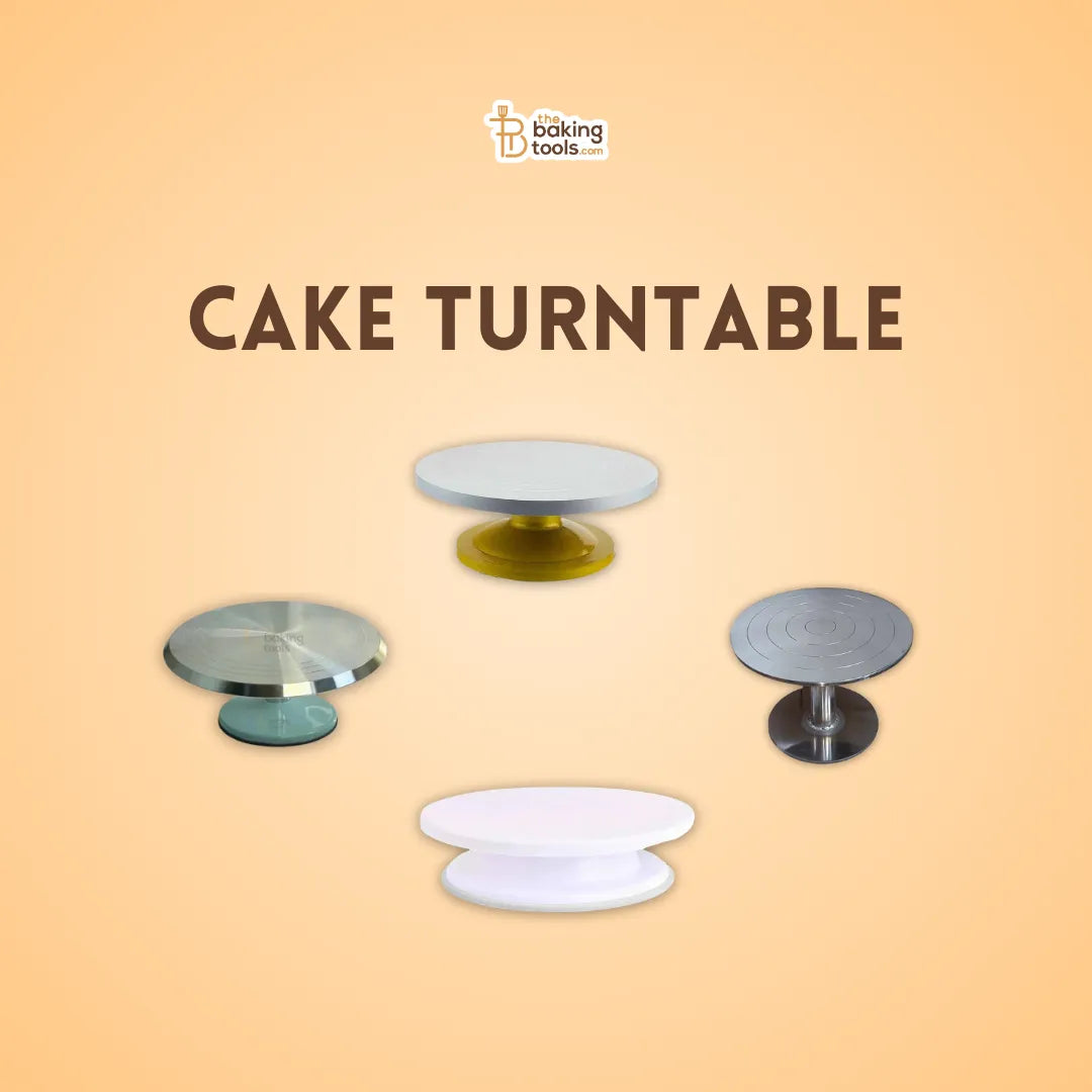 Shop Cake TurnTables for Perfect Cake Decoration – Ideal for Birthday & Chocolate Cakes - thebakingtools.com